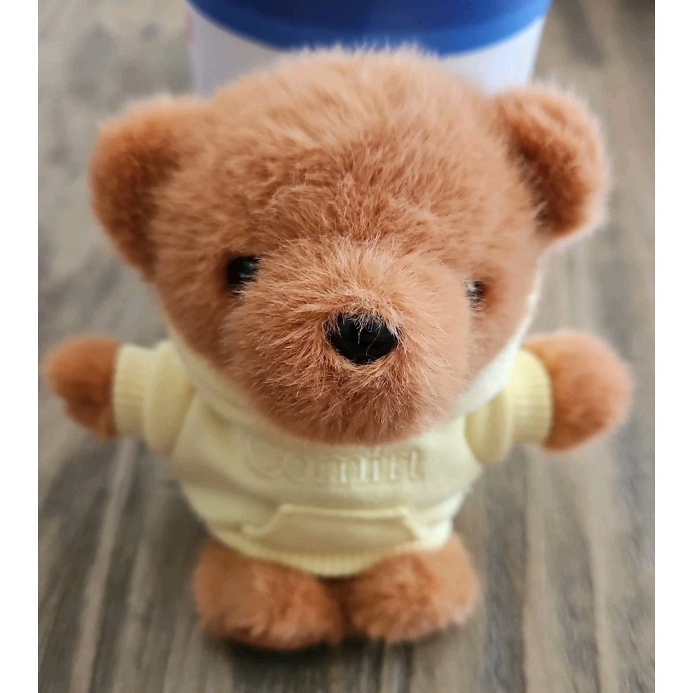 Comfrt The Teddy Bear Bag Charm Keychain Buttercream Yellow Hoodie NIB - Picture 6 of 9